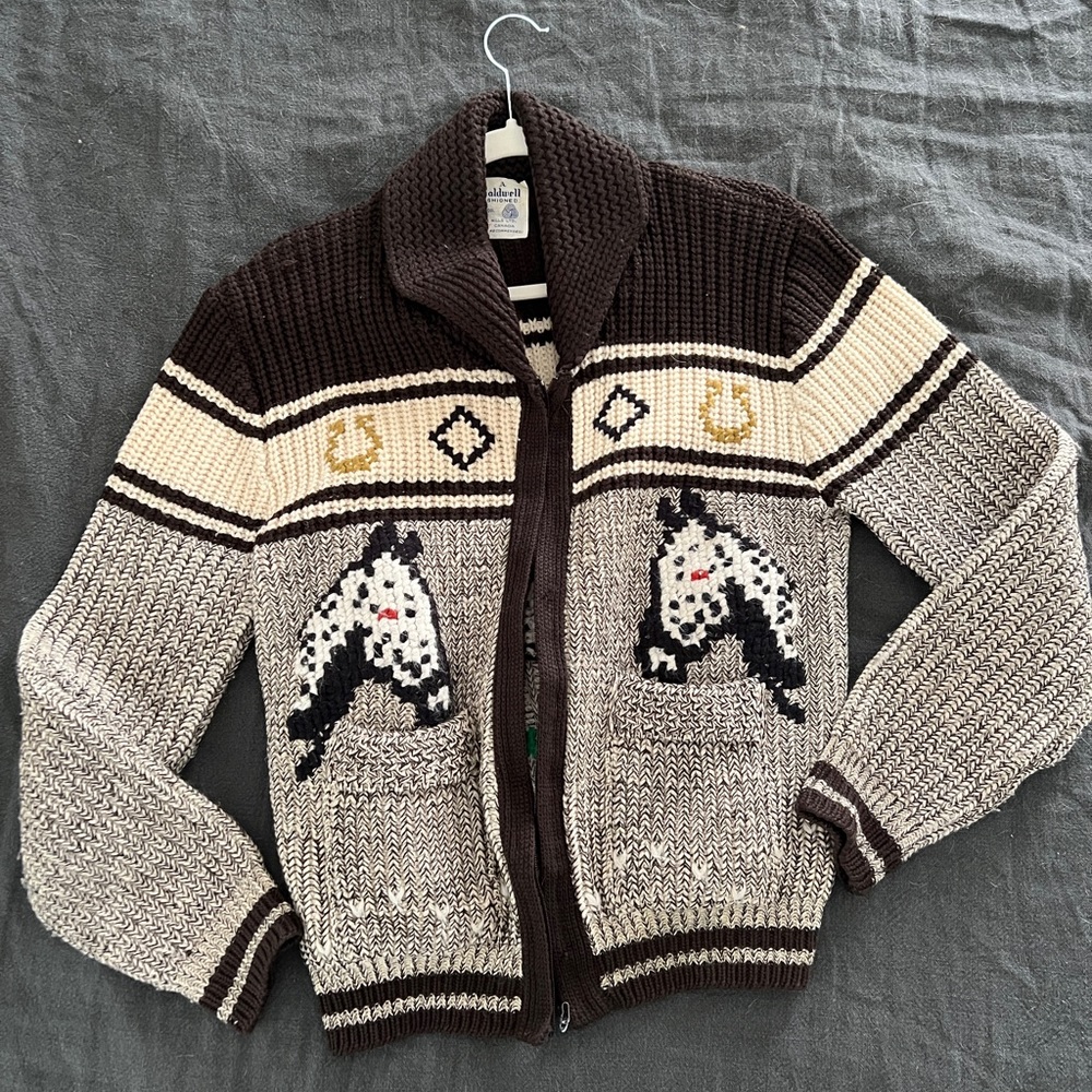 Vintage equestrian cardigan